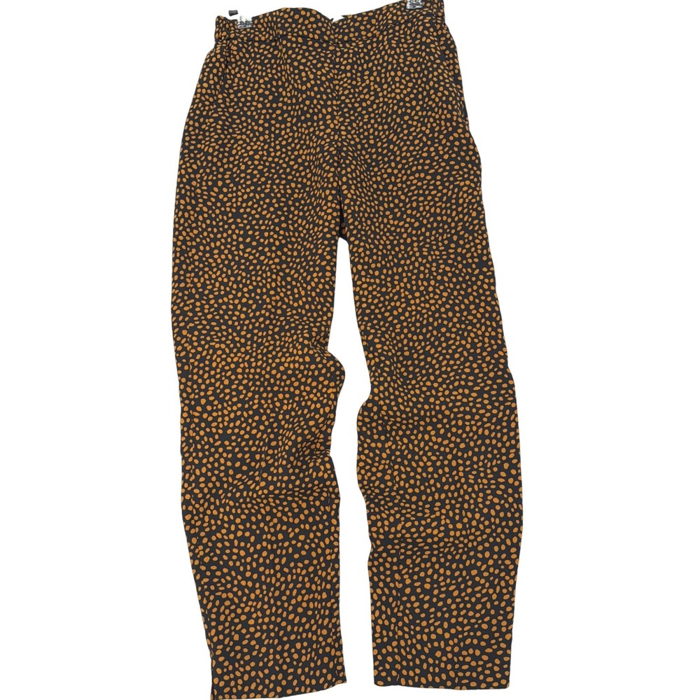 J.Crew Jamie Pant Size 4 Black Gold Polka Dot Boho Retro PT4839